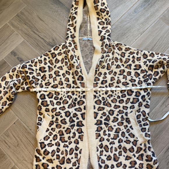 Hooded cardigan with pockets leopard medium - Picture 4 of 7